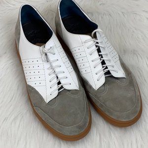 🇺🇸 Sale Robert Graham Kalman White/Gray Sneakers